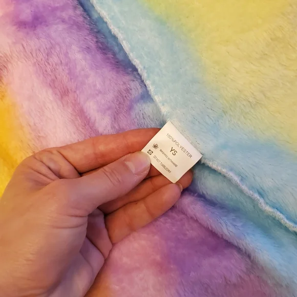 Rainbow Unicorn Plush bathrobe women's Small y2k festival - Picture 4 of 11